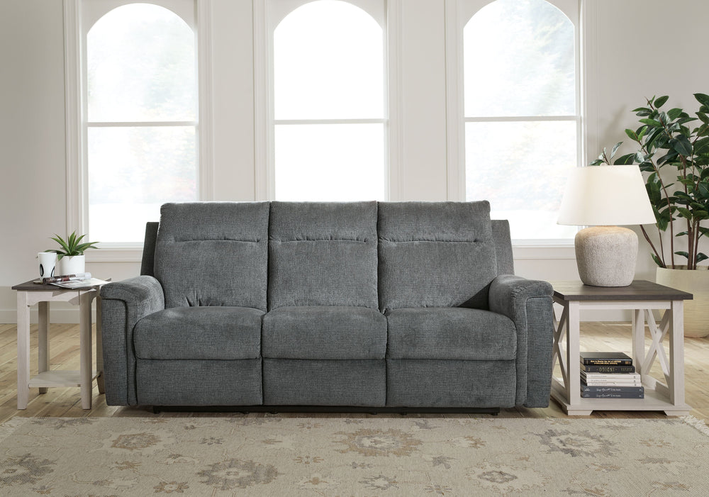 Barnsana - Power Reclining Sofa - Gravel