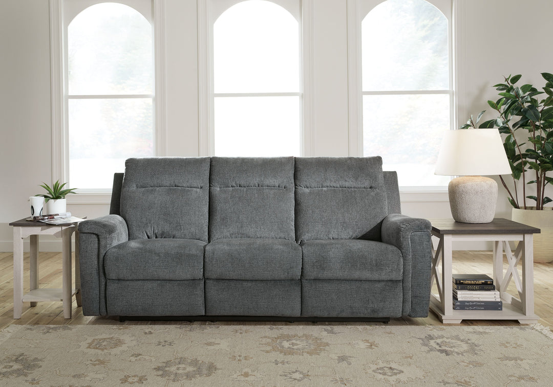 Barnsana - Power Reclining Sofa - Gravel