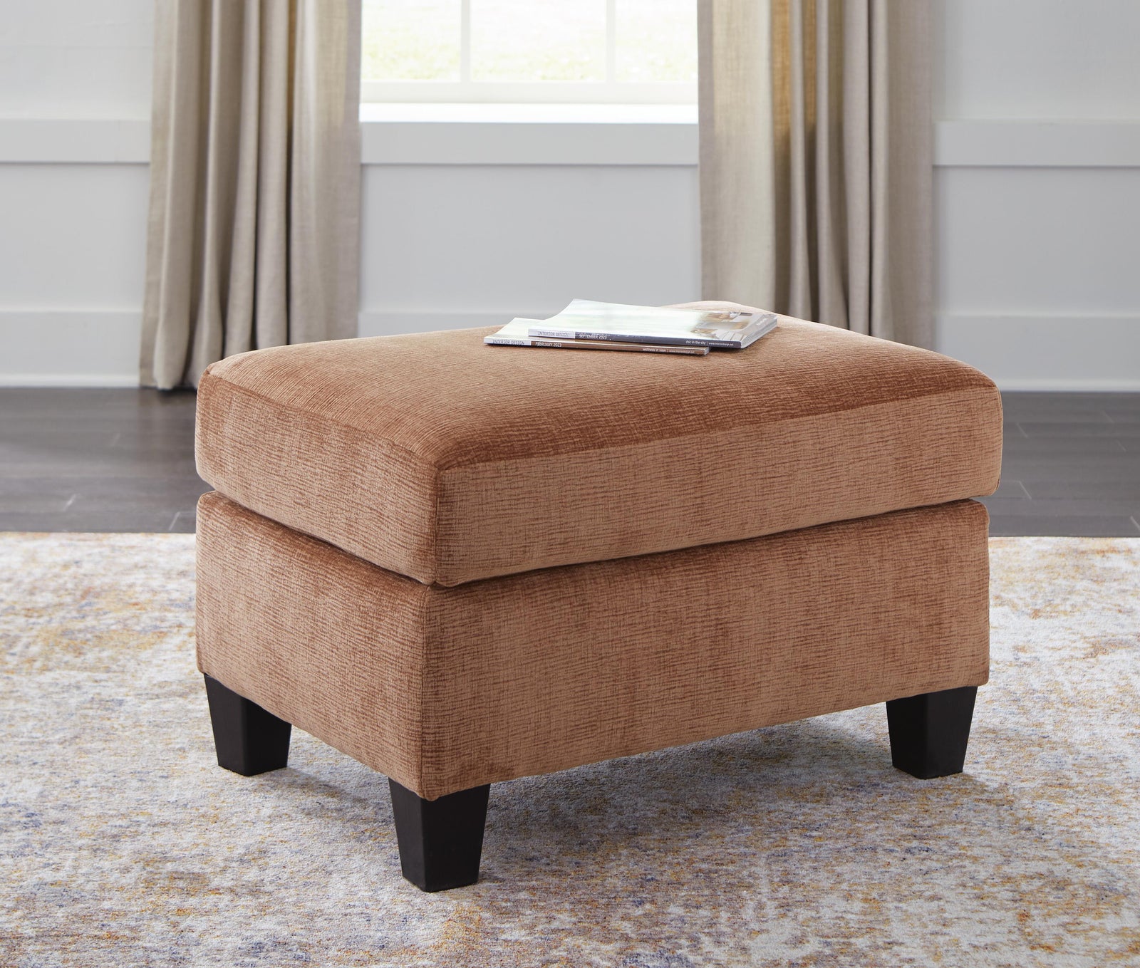 Amity Bay Ottoman - Orange (2)
