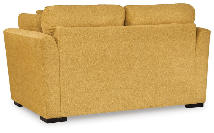 Keerwick Loveseat - Yellow (6)