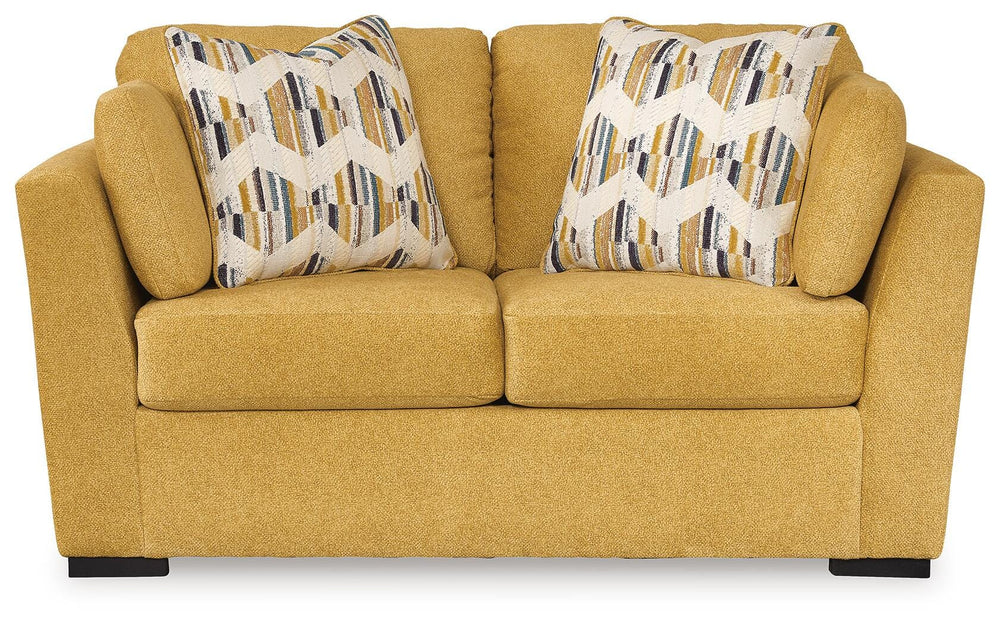 Keerwick Loveseat - Yellow (3)