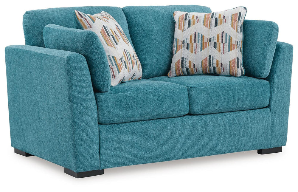 Keerwick Loveseat - Light Blue (1)