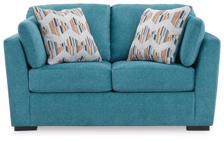 Keerwick Loveseat - Light Blue (3)
