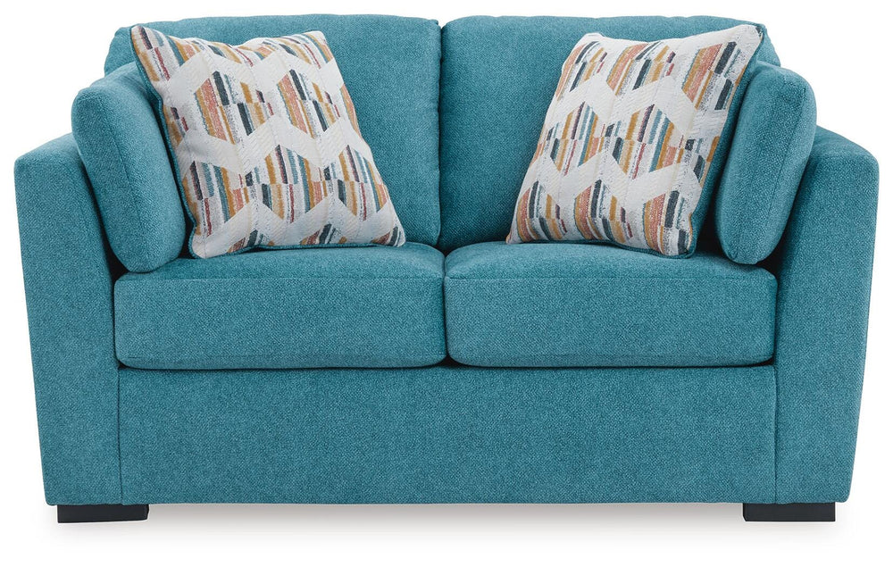 Keerwick Loveseat - Light Blue (3)