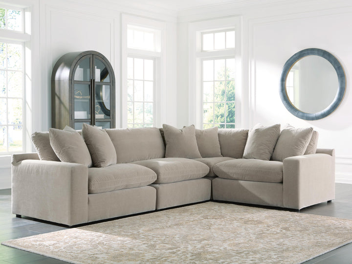 Maxton Heights 4-Piece Sectional - Pebble (4)