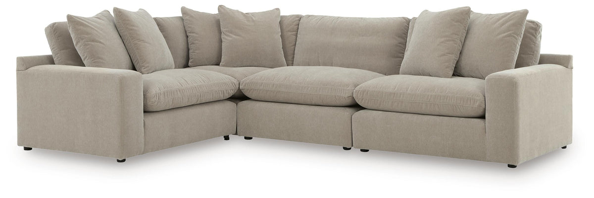 Maxton Heights 4-Piece Sectional - Pebble (1)