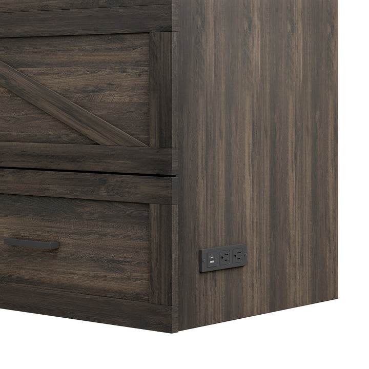 full-size-farmhouse-murphy-cabinet-bed-with-charging-station-and-storage-rustic-gray