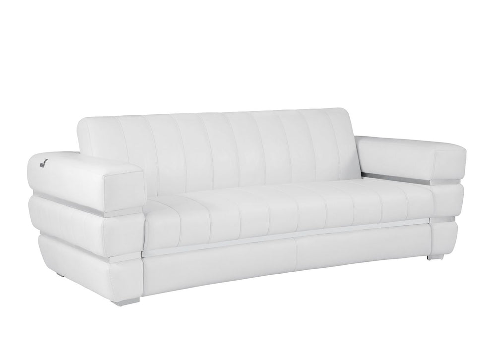 DivanItalia 904 3-Piece Sofa Set in Top-Grain Italian Leather - White