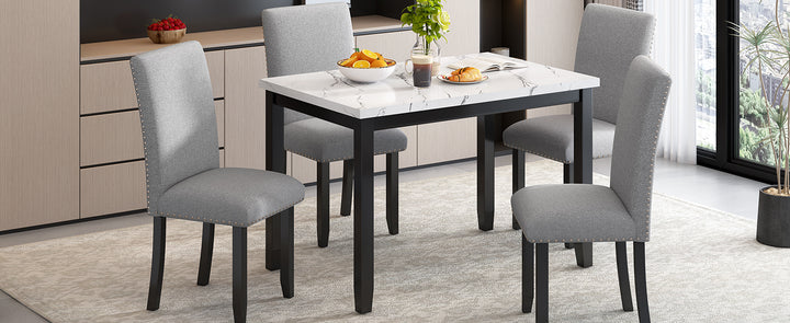 5-piece-modern-marble-dining-table-set-with-upholstered-chairs-white-light-gray-black