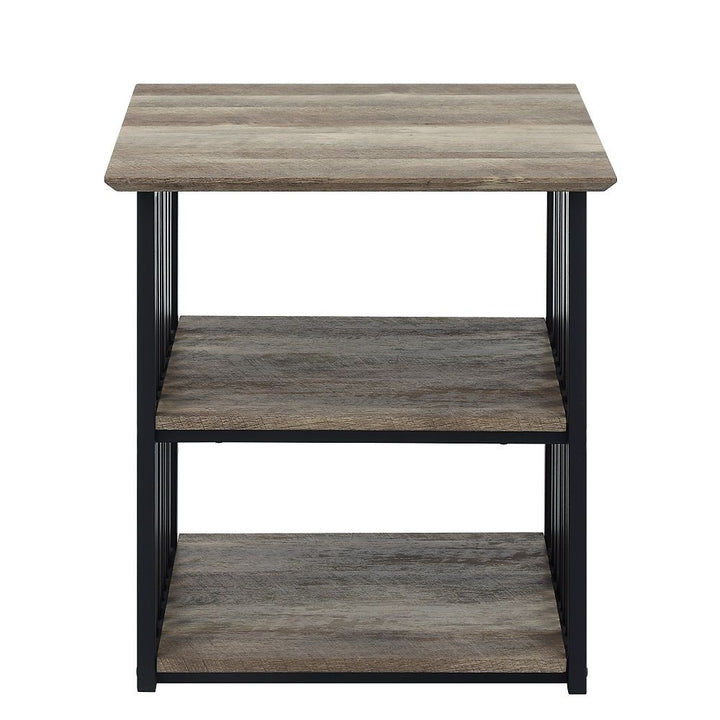 Zudora - Nightstand - Antique Oak & Black