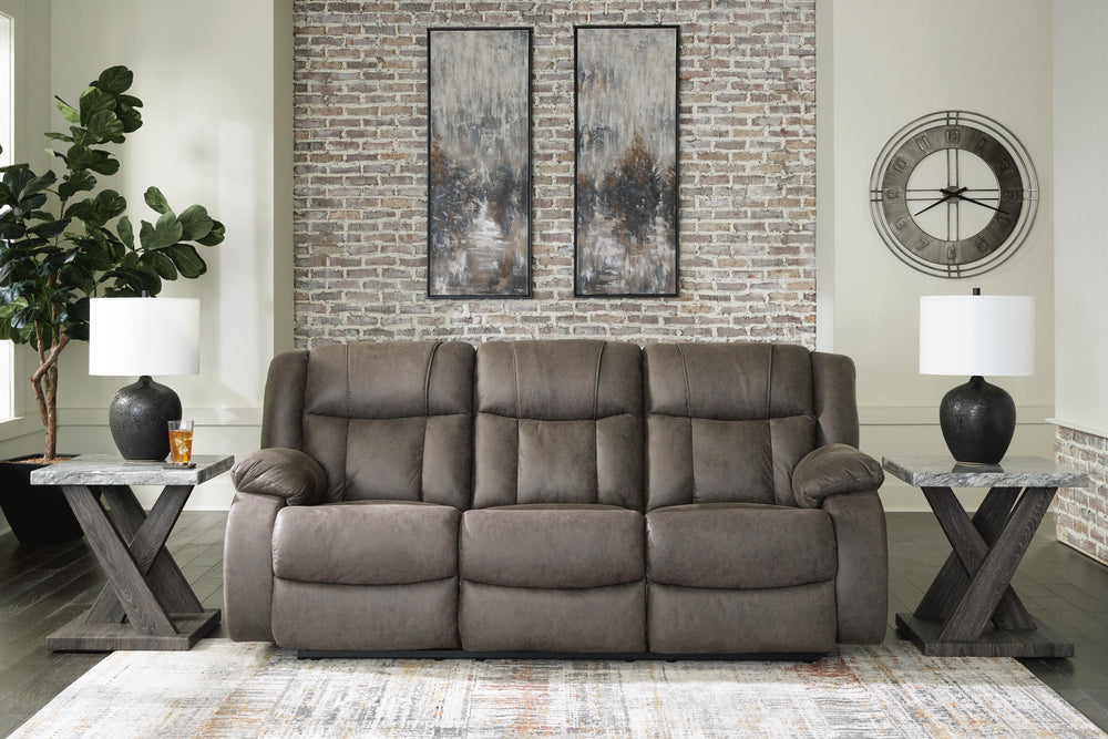 First Base Reclining Sofa - Dark Gray (2)