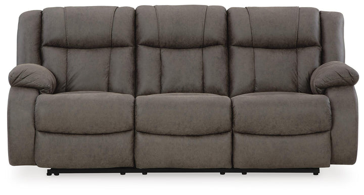 First Base Reclining Sofa - Dark Gray (1)