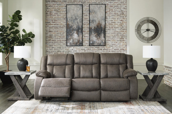 First Base Reclining Sofa - Dark Gray (7)