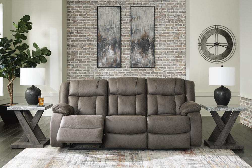 First Base Reclining Sofa - Dark Gray (7)