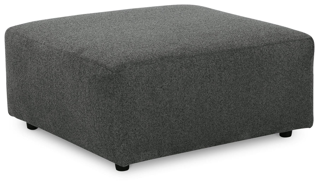 Edenfield - Oversized Accent Ottoman - Charcoal