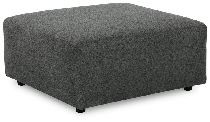 Edenfield - Oversized Accent Ottoman - Charcoal