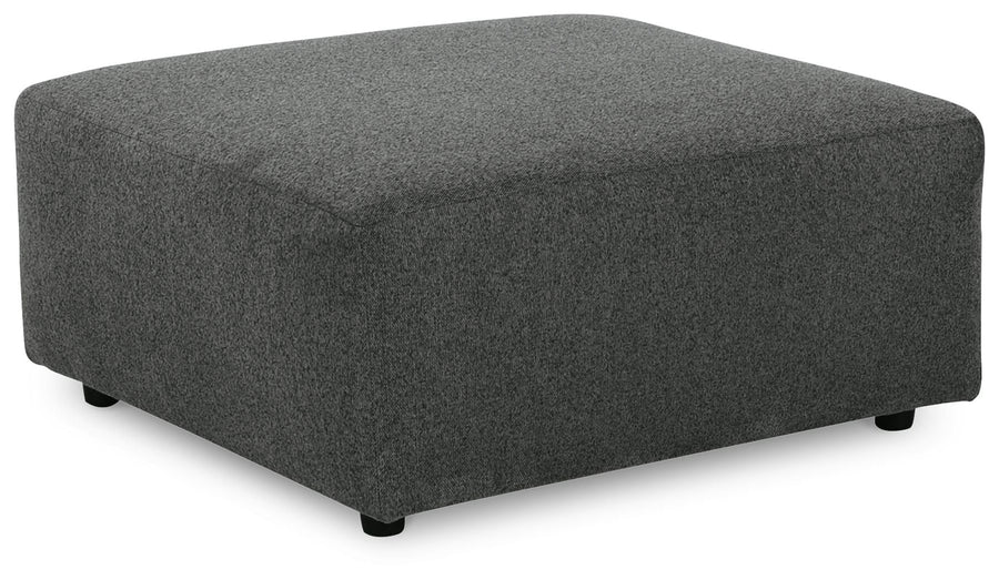 Edenfield - Oversized Accent Ottoman - Charcoal