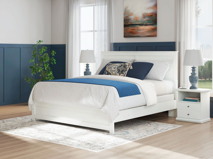 Bostwick Shoals - King Panel Bed With Framed Footboard - White by Ashley Furniture product image