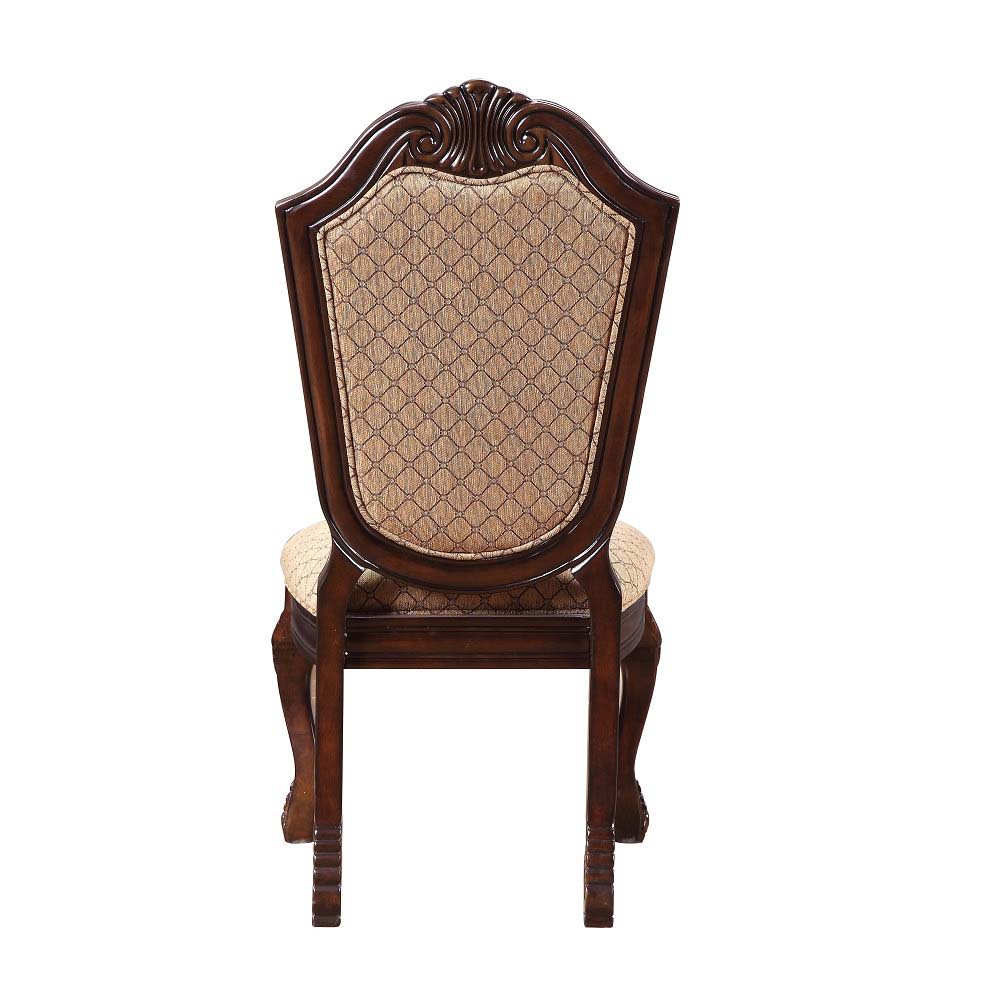 Chateau De Ville - Side Chair Set of 2) - Fabric & Espresso