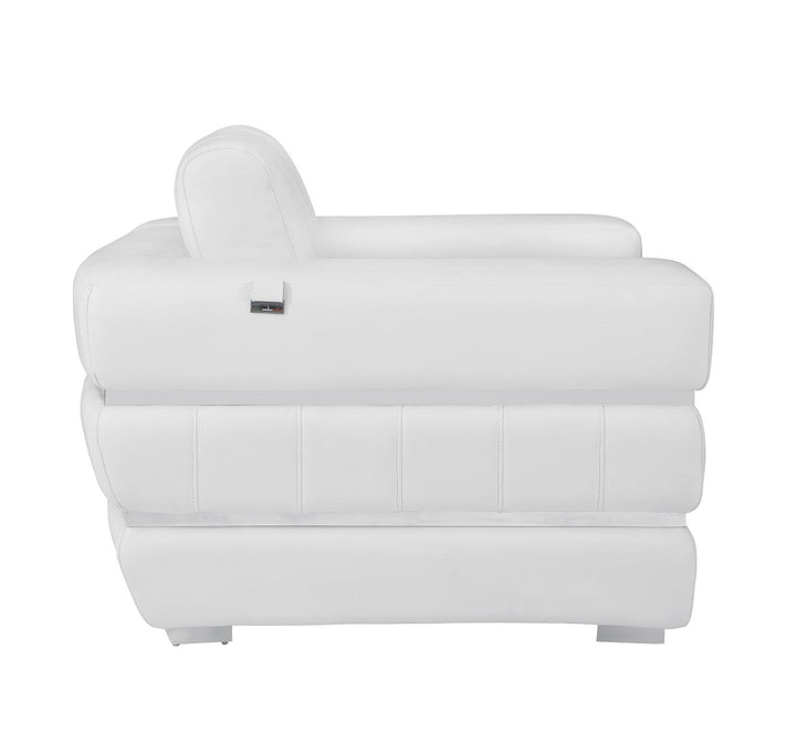 DivanItalia 904 Sofa in Top-Grain Italian Leather - White