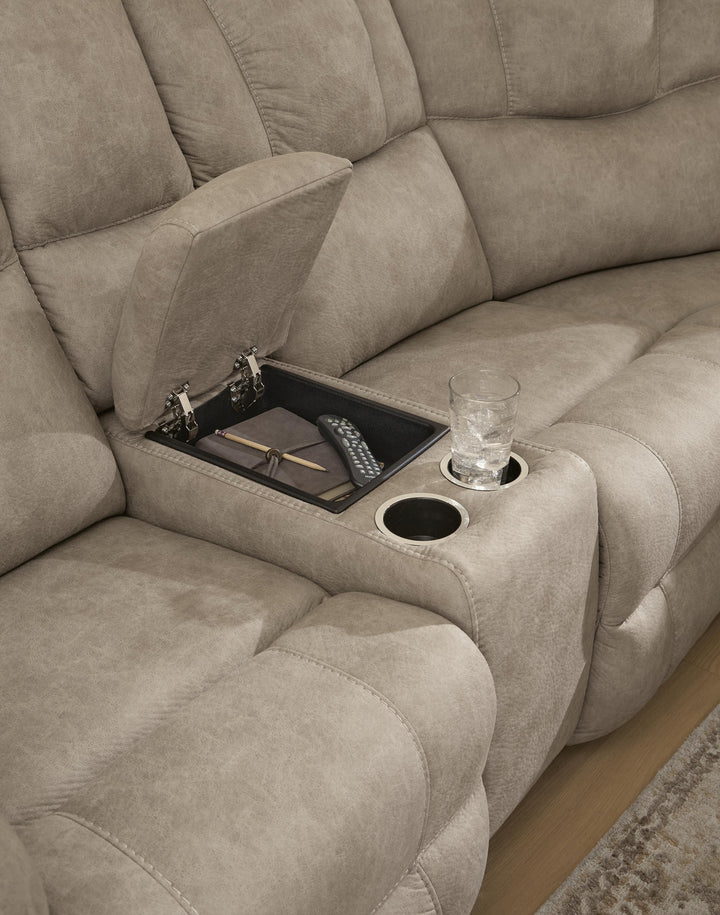 Pearce-Pike 3-Piece Reclining Sectional with Double Console - Birch (3)