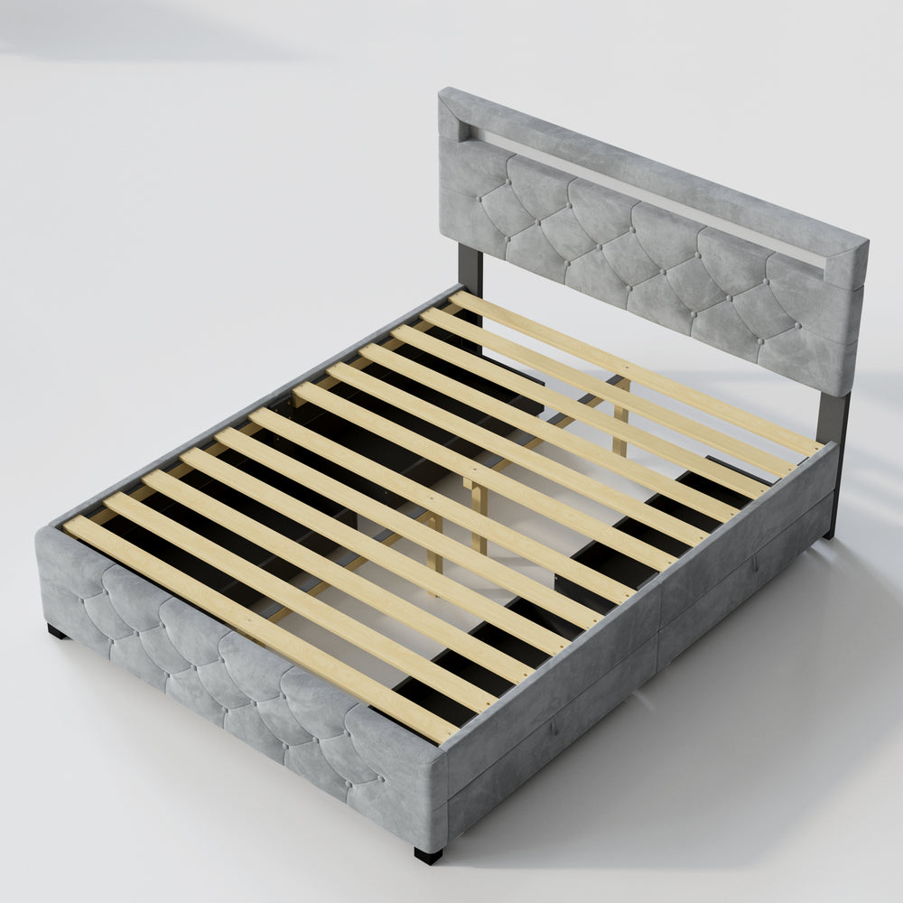 queen-size-upholstered-platform-bed-frame-with-4-drawers-and-led-light