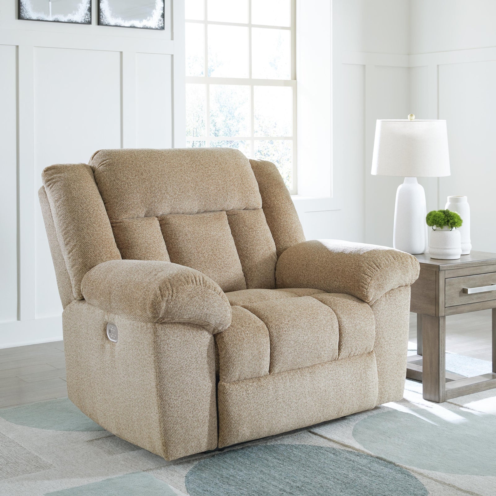 Tip-Off Power Recliner - Beige (2)