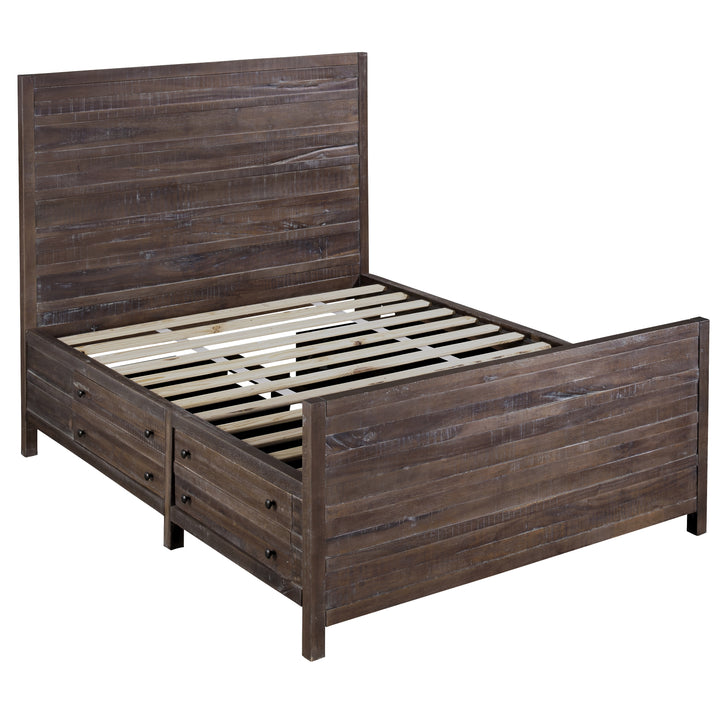 Modus Furniture 8T06D5 Townsend Solid Wood Storage Bed In Java
