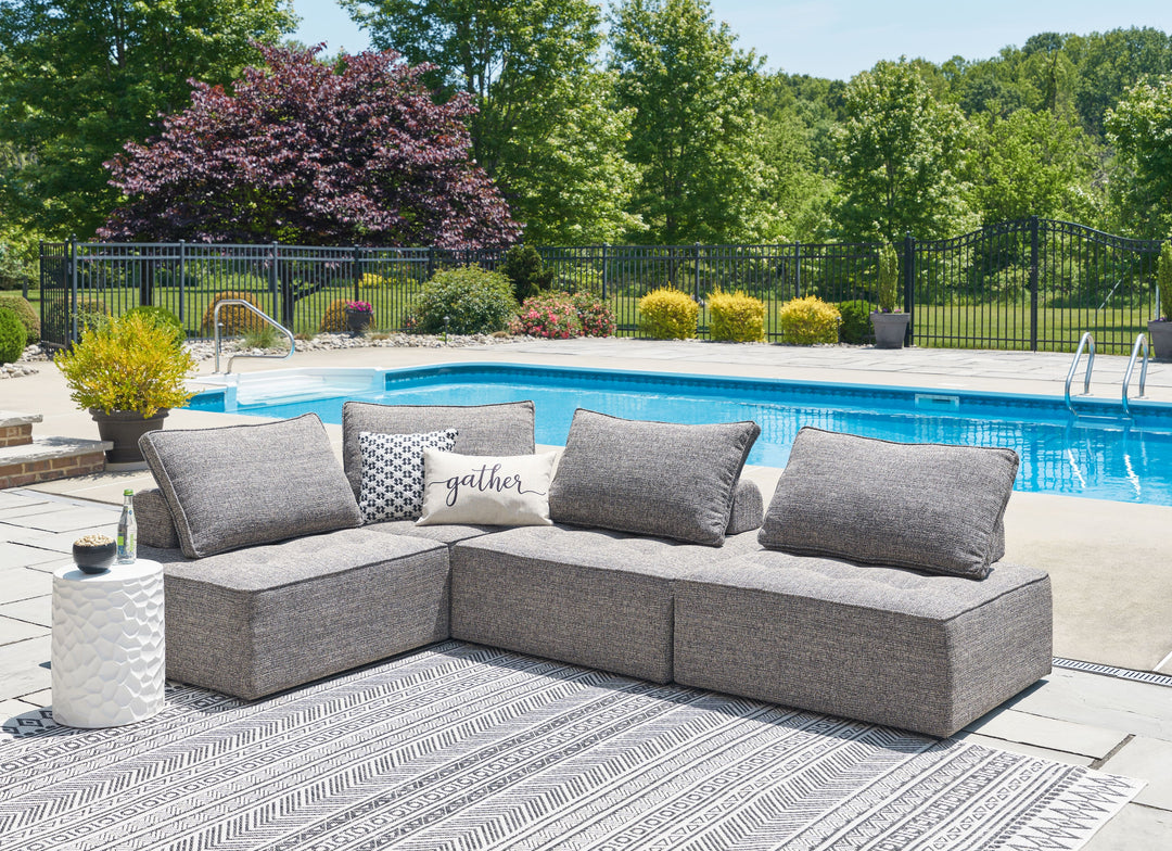Bree Zee - 4-Piece Outdoor Sectional - Brown by Ashley Furniture product image