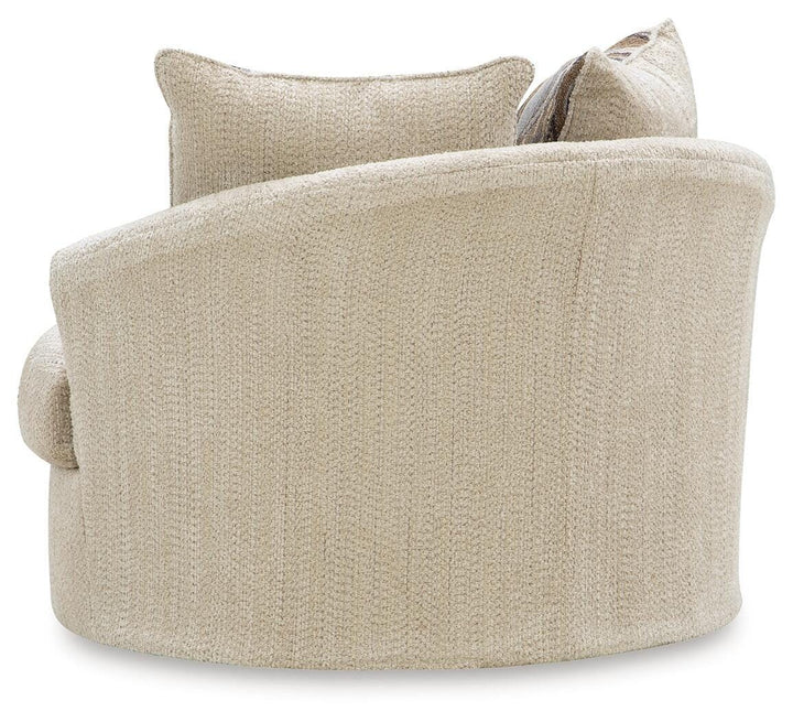 Lofwood Swivel Accent Chair - Oatmeal (4)