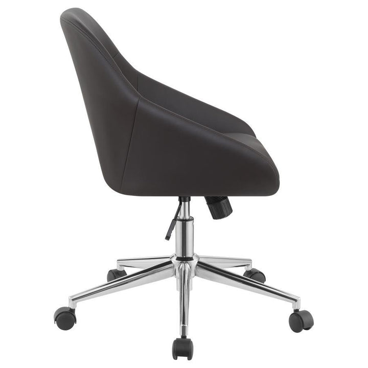 Jackman - Upholstered Adjustable Home Office Desk Chair - Brown