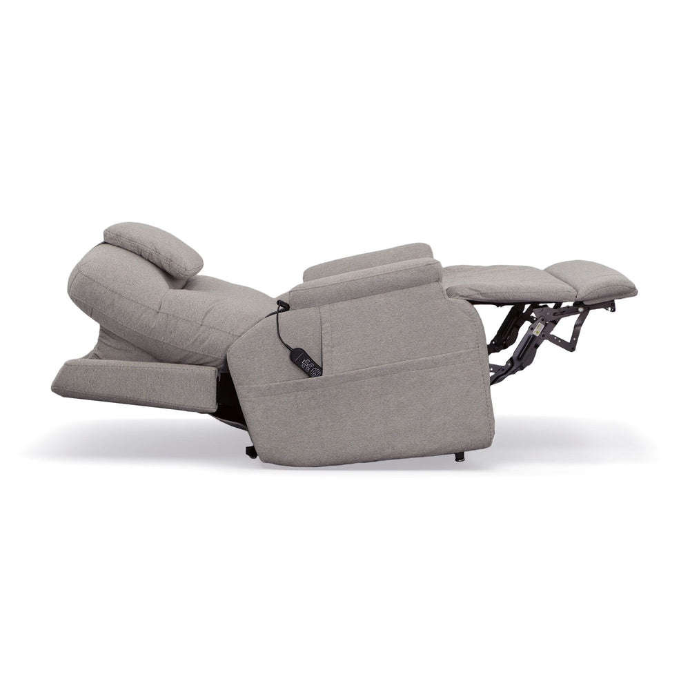 Zecliner Model 1 Fabric Power Sleep Recliner with Power Headrest & Lumbar in Dove