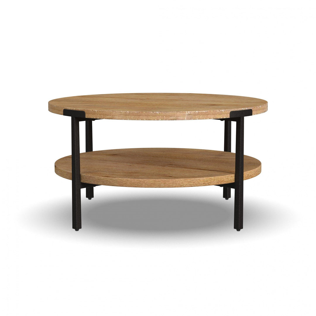 flexsteel-w1077-034-millwork-round-coffee-table-light-brown