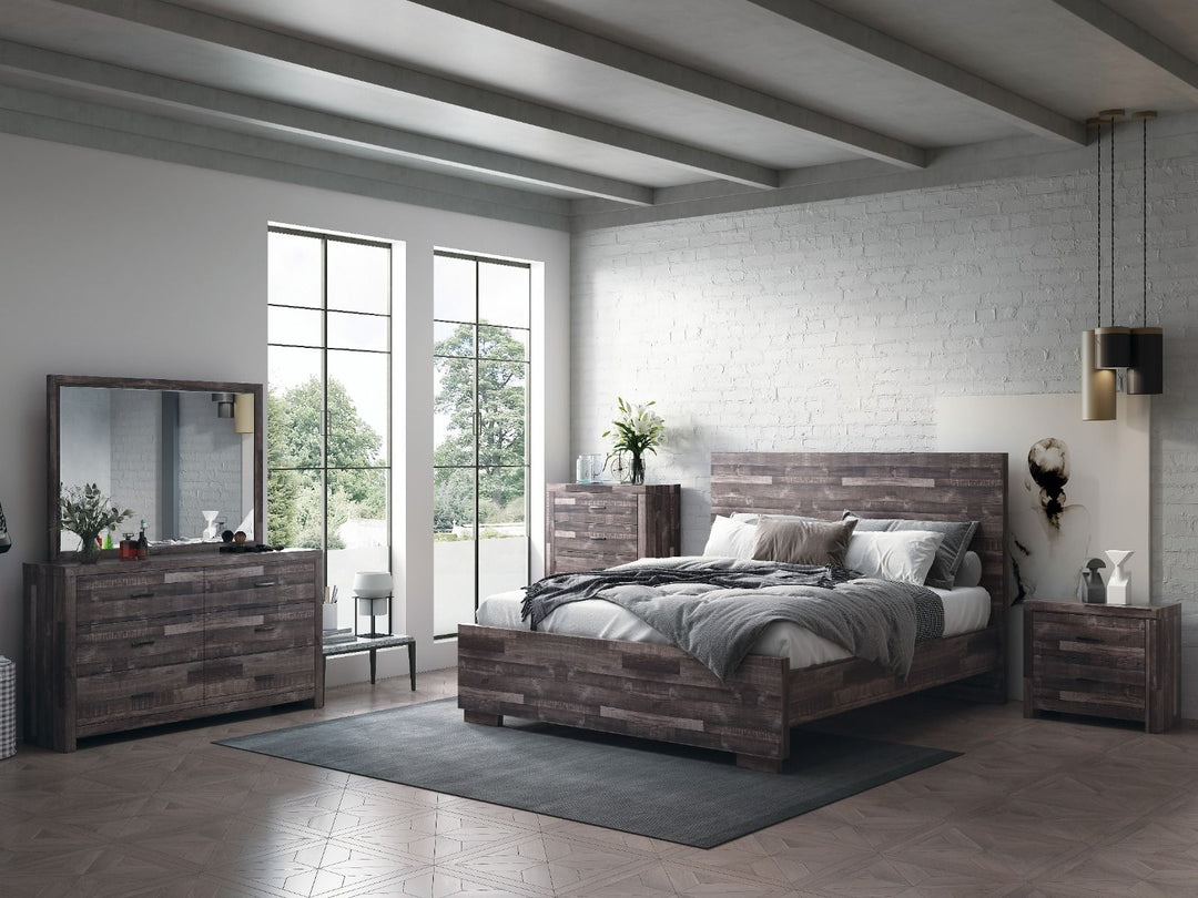 Juniper - Queen Bed - Dark Oak