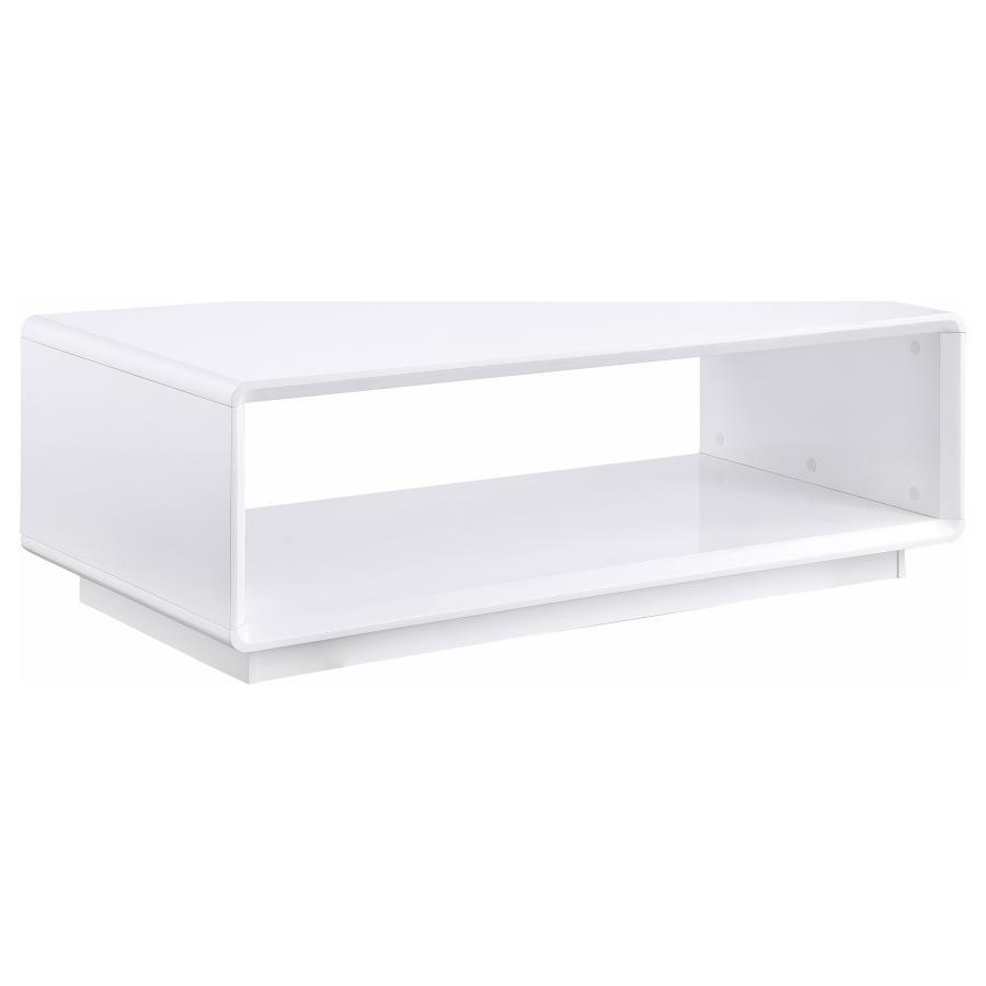 Paseo - 3 Piece Coffee And End Table Set - White High Gloss