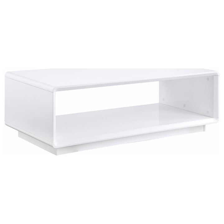 Paseo - 3 Piece Coffee And End Table Set - White High Gloss