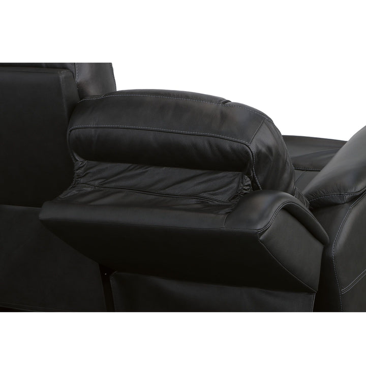 Flexsteel 1783-62PH-63300 Crew  Power Reclining Sofa With Power Headrests & Lumbar  Raven