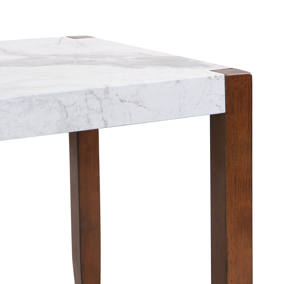 5-piece-faux-marble-dining-table-set-with-rubberwood-legs