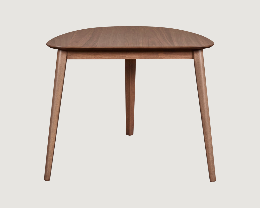 3-Piece Mid-Century Dining Set for Small Spaces – Walnut Finish