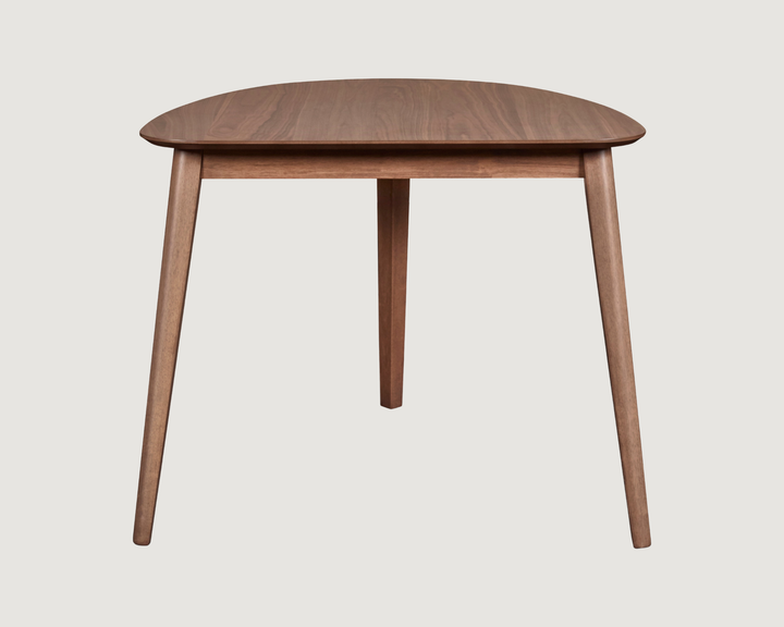 3-Piece Mid-Century Dining Set for Small Spaces – Walnut Finish