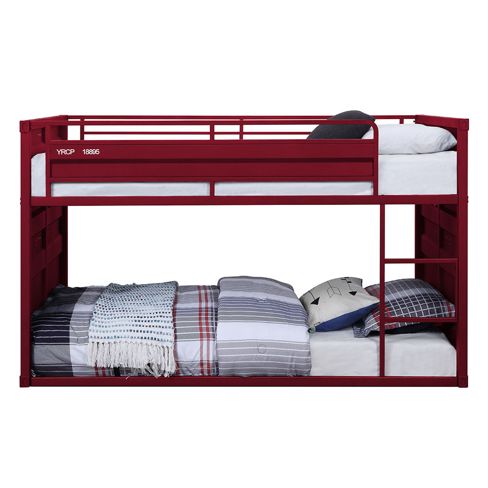 Cargo - Twin Over Twin Bunk Bed - Red