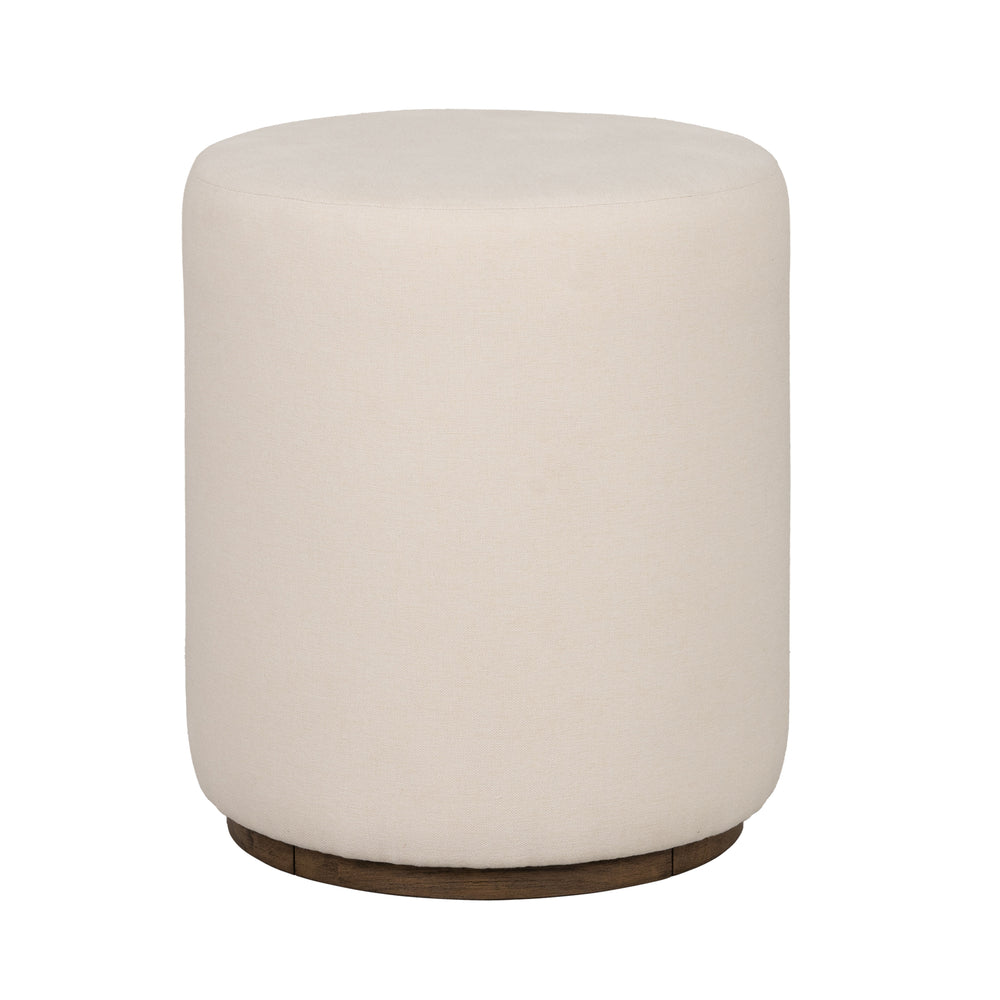 Lyra Fabric Pouf Ottoman