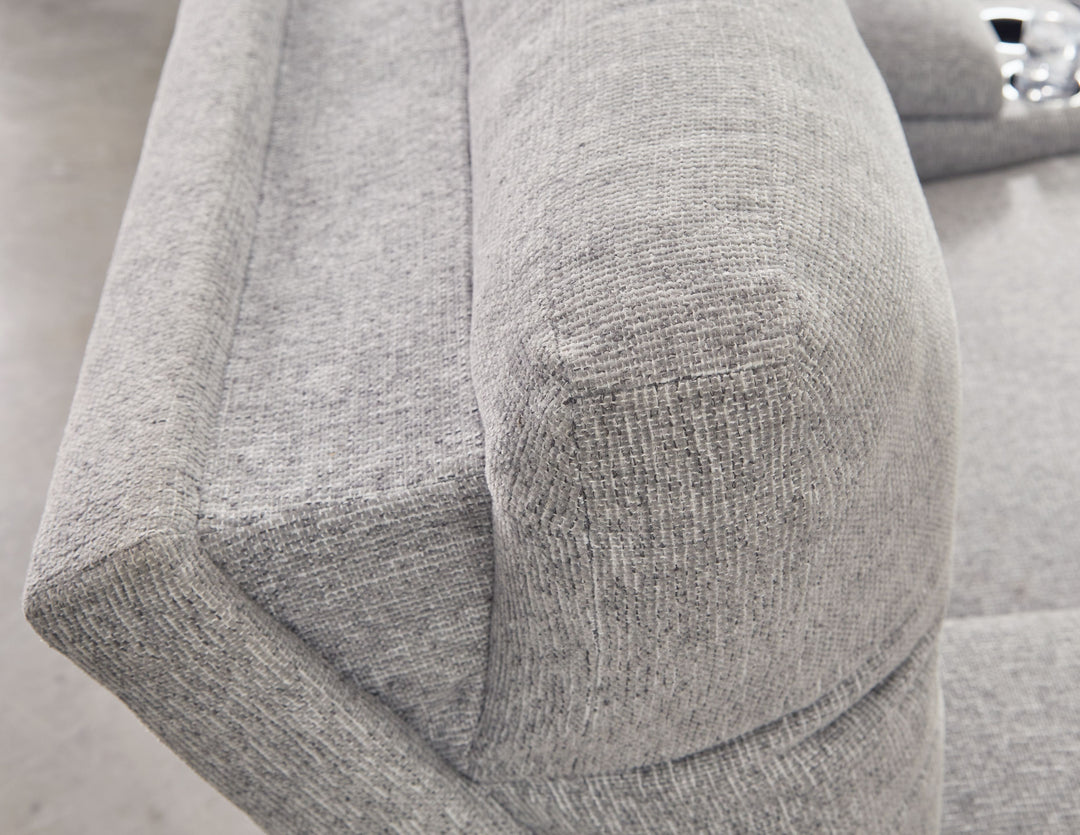 Acklen Place - 3-Piece Power Reclining Sectional Sofa With Raf Chaise - Pewter by Ashley Furniture product image