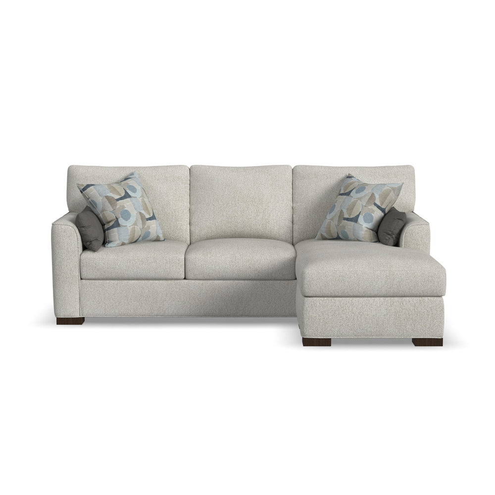Jasper Stationary Reversible Chaise Sofa White