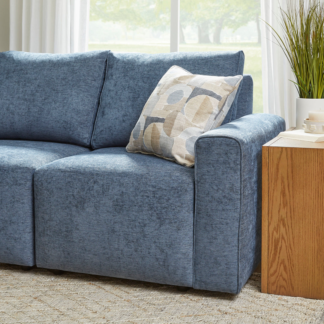Flexsteel 5630-31 Dawson  Stationary Sofa  Blue