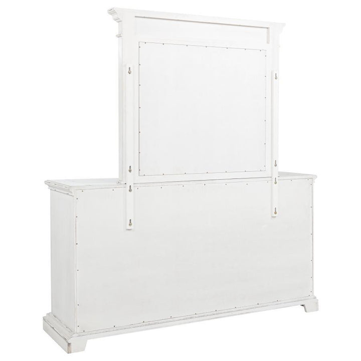 Mckinney - 6-Drawer Bedroom Dresser With Mirror - Vintage White
