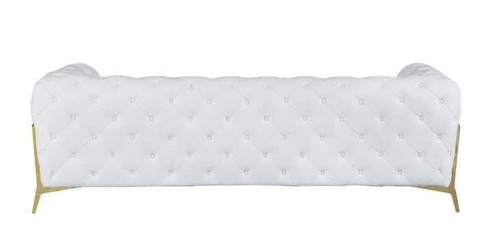 DivanItalia 970 Italian Leather White Sofa