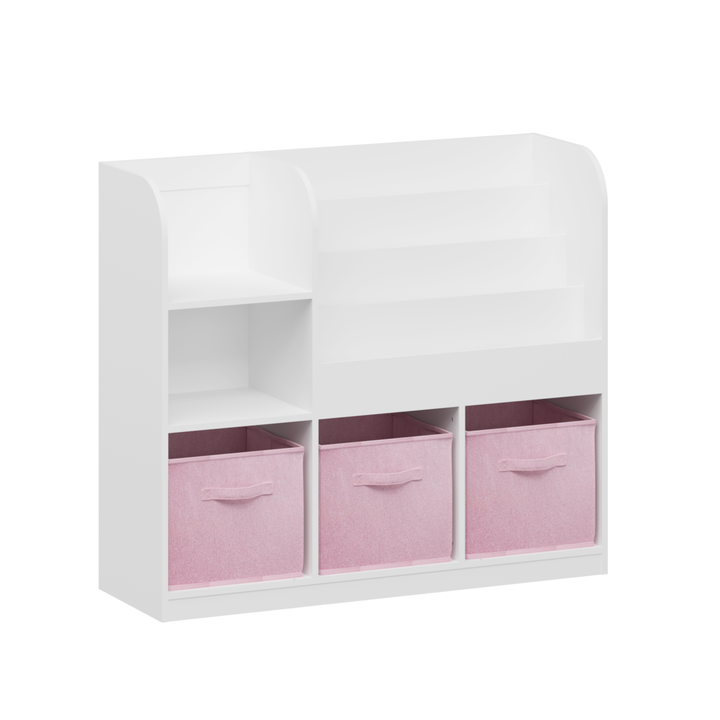 kids-bookcase-and-bookshelf-multifunctional-bookcase-white-pink