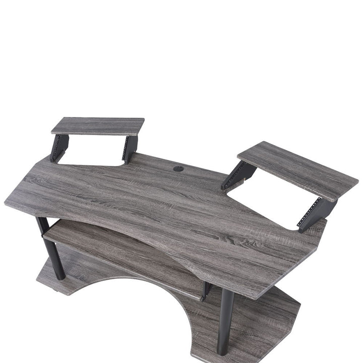 Eleazar - 71" Music Studio Desk - Black Oak
