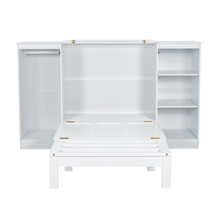 2twin-size-murphy-bed-with-bedside-shelves-and-wardrobe-white